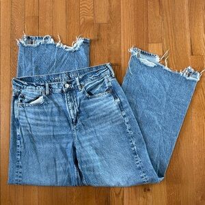 American Eagle Super High-Rise Baggy Wide Leg Jeans Size 10